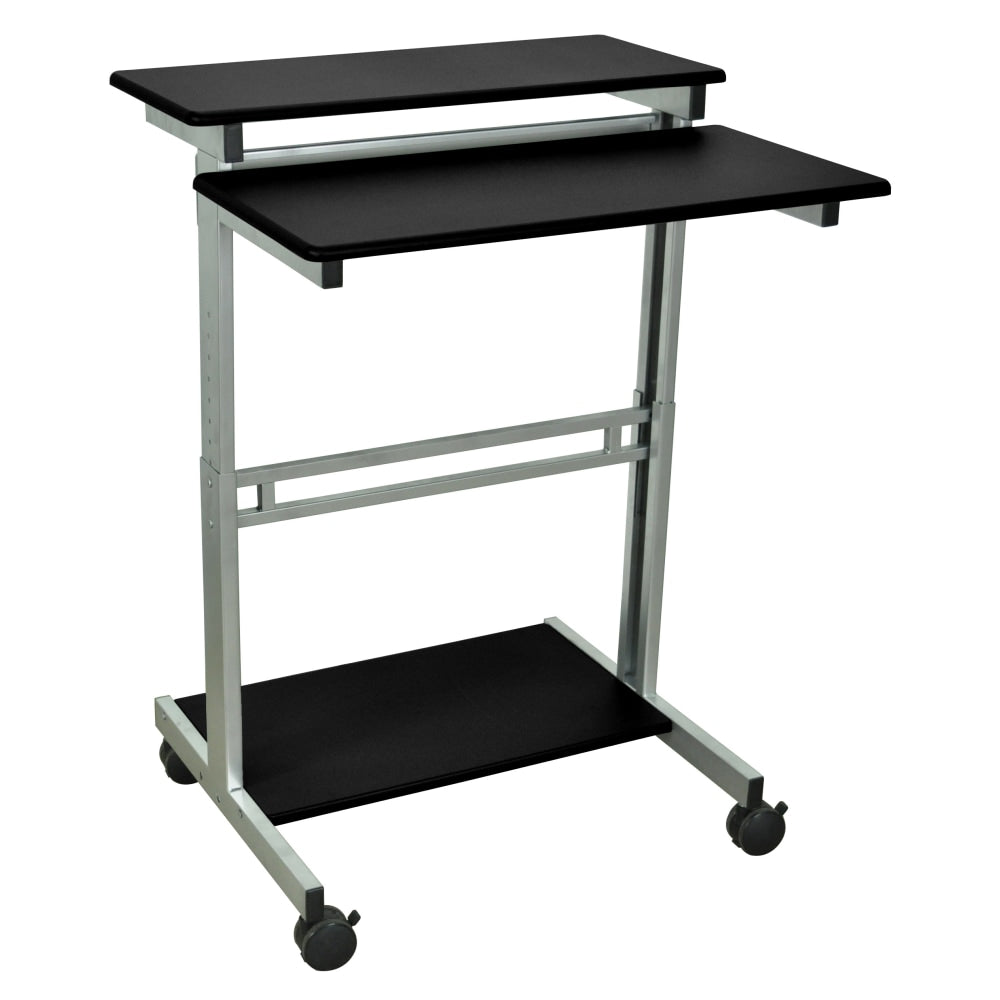 Luxor Standup Desk, 31-1/2inW, Black/Gray