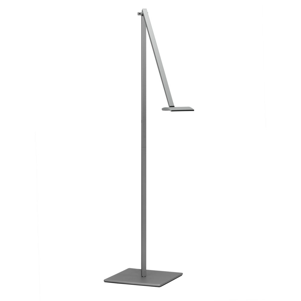 Koncept Mosso Pro LED Floor Lamp, 43-7/8inH, Silver