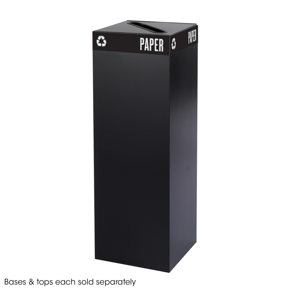 Safco Recycling Receptacle, 42 Gallon, Black