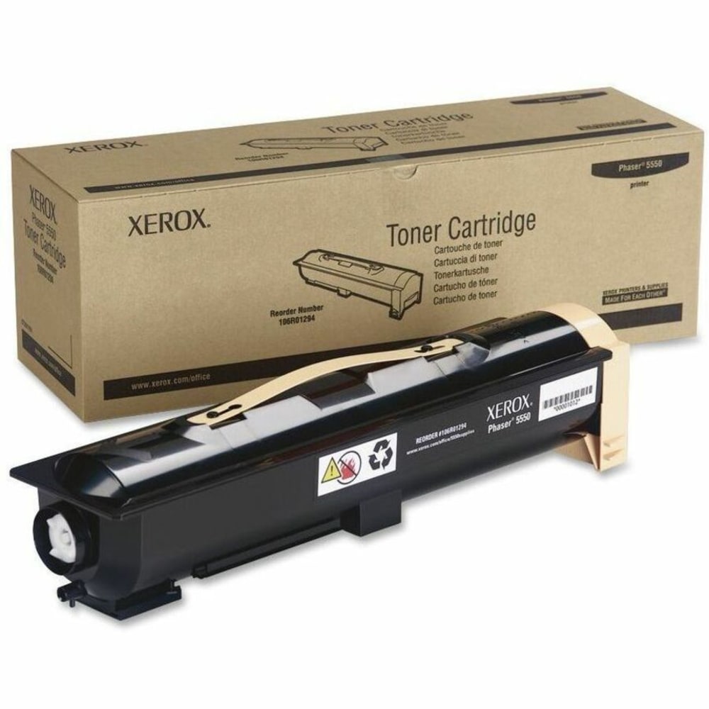 Xerox 5550 Black Extra-High Yield Toner Cartridge, 106R01294