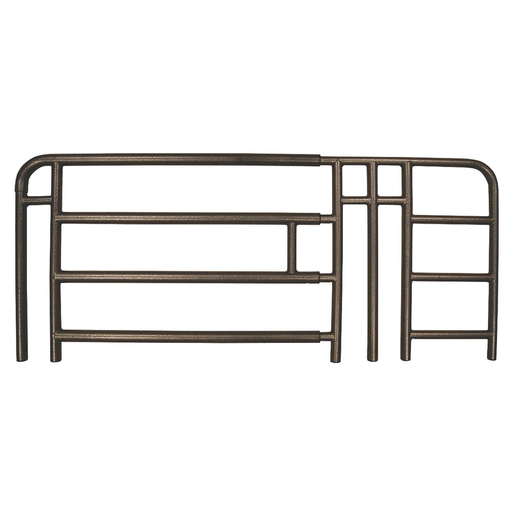 Medline Full Rails For Home Care Beds, 4-Bar, Brown, Pair Of 2