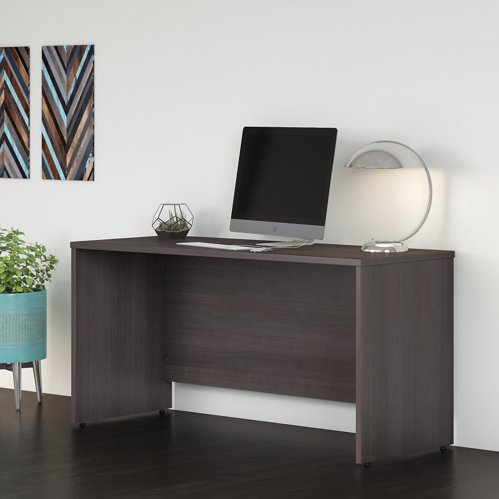 Bush Business Furniture Studio C 60inW Credenza Computer Desk, Storm Gray, Standard Delivery