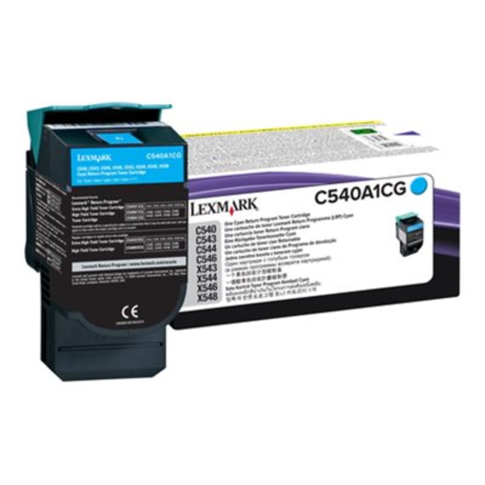 Lexmark C540A1CG Cyan Return Program Toner Cartridge