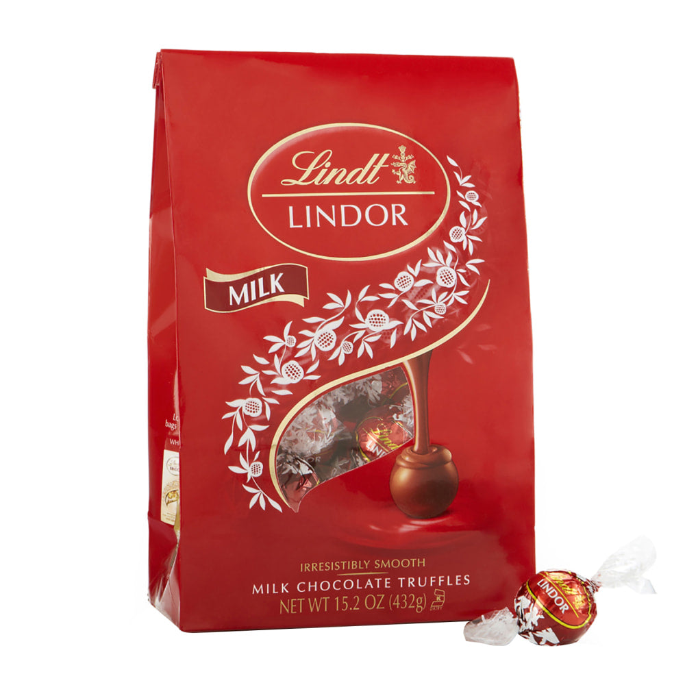 Lindor Chocolate Truffles, Milk Chocolate, 15.2 Oz Box