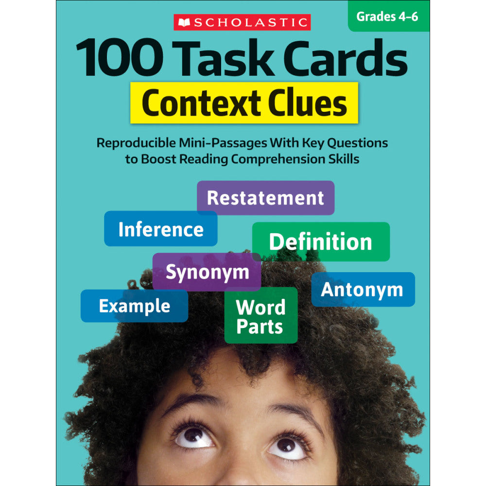 Scholastic 100 Task Cards: Context Clues, Grades 4 - 6