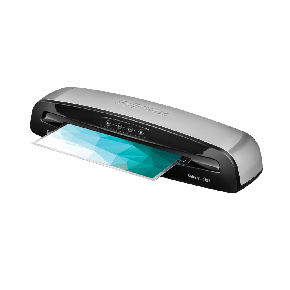 Fellowes Saturn 3i 125 12.5in Laminator With Combo Kit, 4 1/8inH x 20 7/8inW x 5 3/4inD, Silver/Black