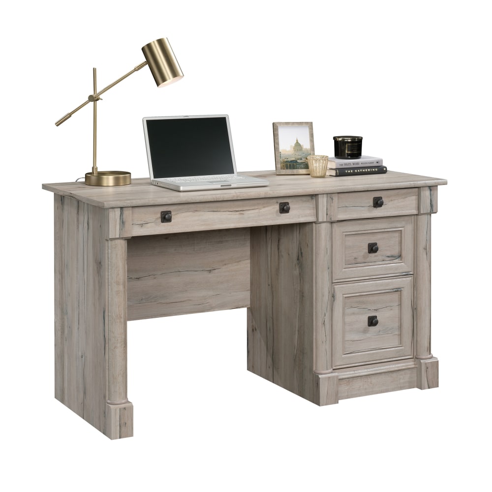 Sauder Palladia 54inW Computer Desk, 54inW, Split Oak