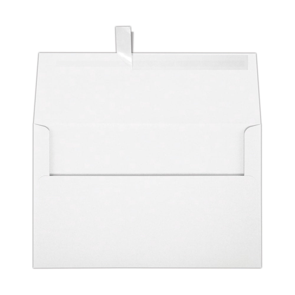 LUX Invitation Envelopes, A10, Peel & Press Closure, White, Pack Of 500