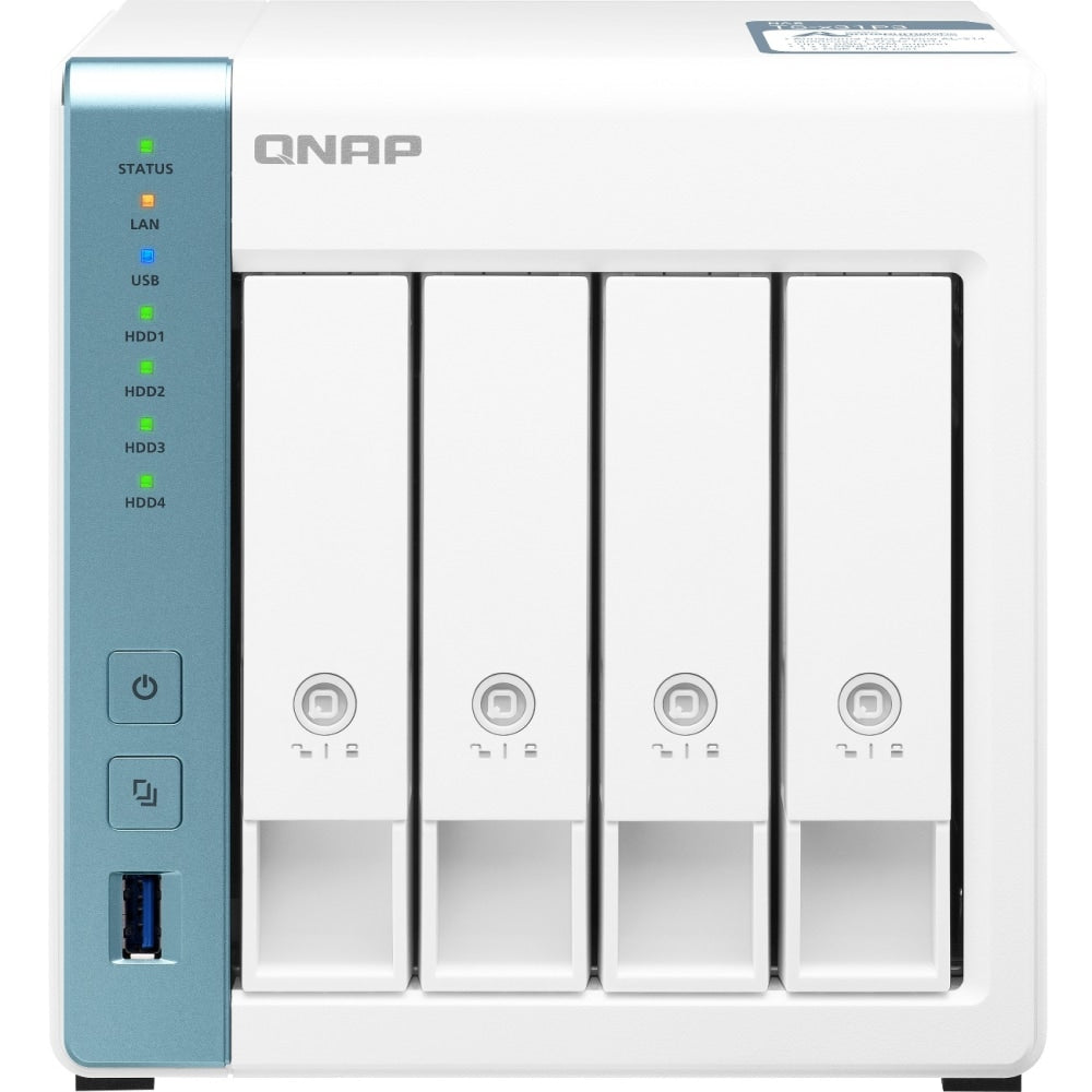 QNAP Quad-core 1.7GHz NAS with 2.5GbE and Feature-rich Applications for Home & Office - Annapurna Labs Alpine AL-314 Quad-core 1.70 GHz - 4 x HDD Supported - 0 x HDD Installed - 4 x SSD Supported - 0 x SSD Installed - 4 GB RAM DDR3 SDRAM