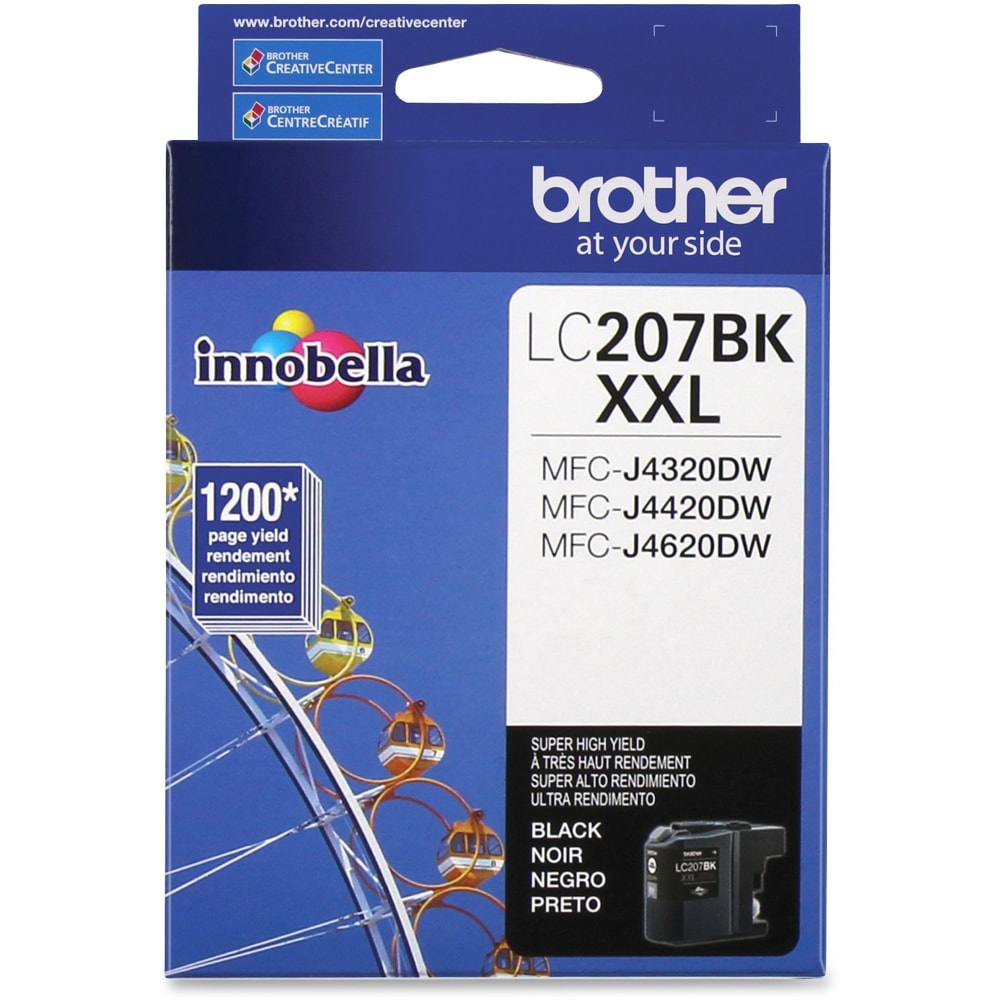 Brother LC207 Black Super-High-Yield Ink Cartridge, LC207BK