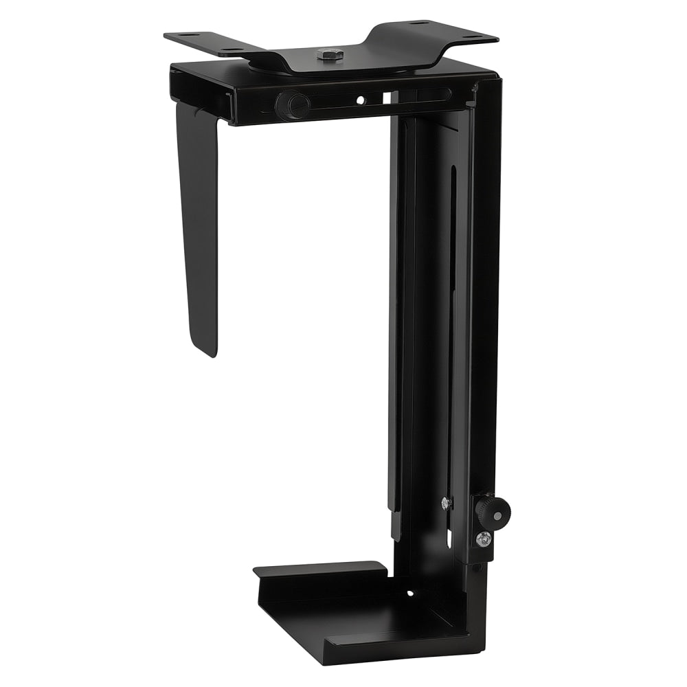 Mount-It! MI-7150 CPU Under Desk Mount Bracket, 7inH x 8inW, 14-3/4inD, Black