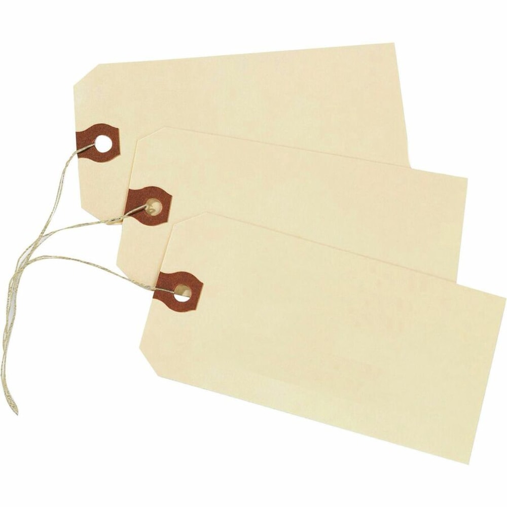 Avery Manila "G" Shipping Tags - 4.75in Length x 2.37in Width - Rectangular - String Fastener - 1000 / Box - Manila