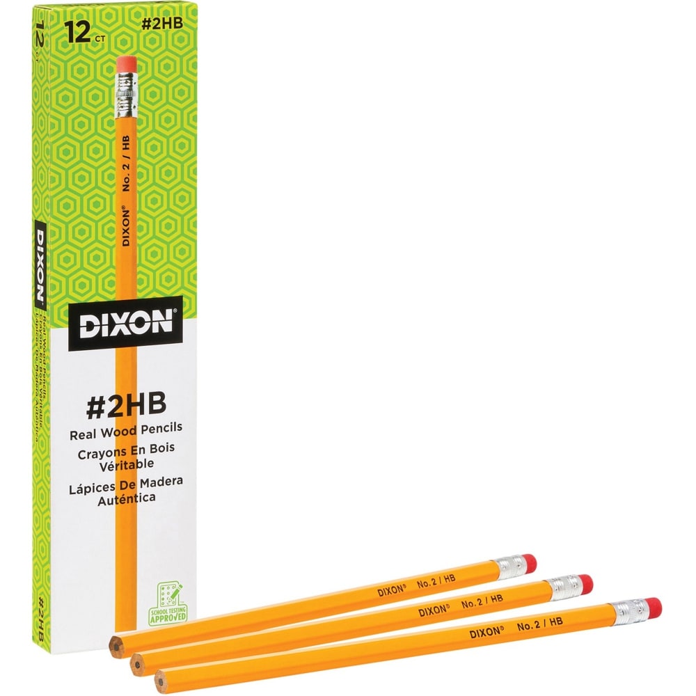 Dixon Pencils, #2 Soft Lead, Box Of 12