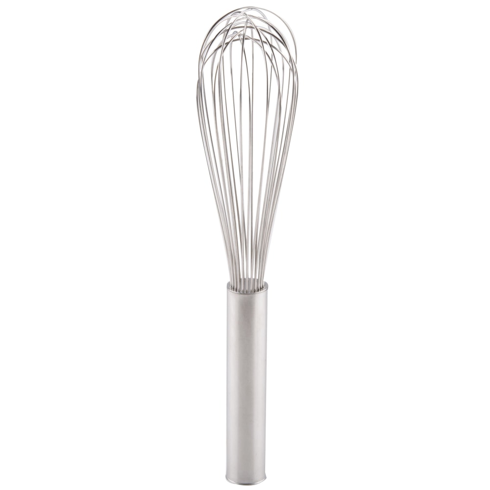 Vollrath Whisks, Piano With Nylon Handle, 12in, Stainless Steel, Set Of 12 Whisks