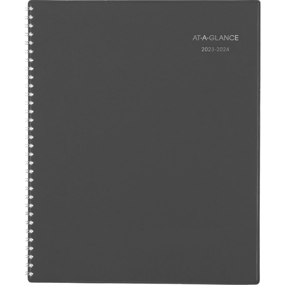 2023-2024 AT-A-GLANCE DayMinder Academic Monthly Planner, 8-1/2in x 11in, Charcoal, July 2023 to June 2024, AYC47045