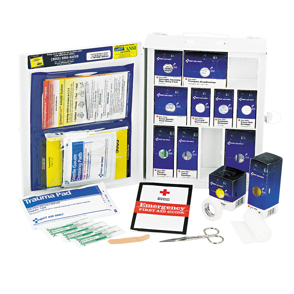 SmartCompliance Medium First Aid Kit, 12 1/8inH x 3 1/8inW x 9 1/2inD