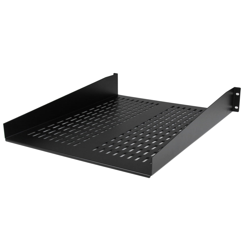 StarTech.com 2U 22in Vented Rack Mount Shelf - Fixed 22 inch Deep antilever Rackmount Tray for Server Rack Cabinet Shelf - 50lbs / 23kg