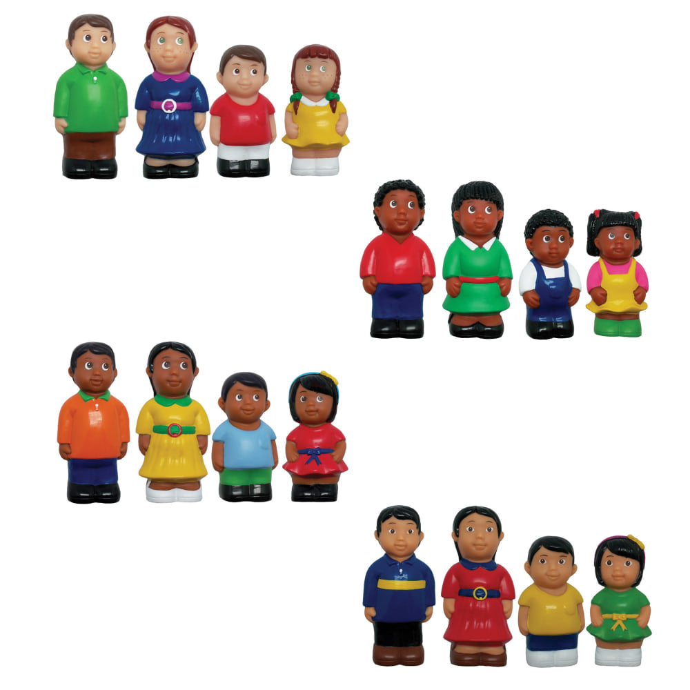 Get Ready Kids Ethnic Family Figures, Set of 16