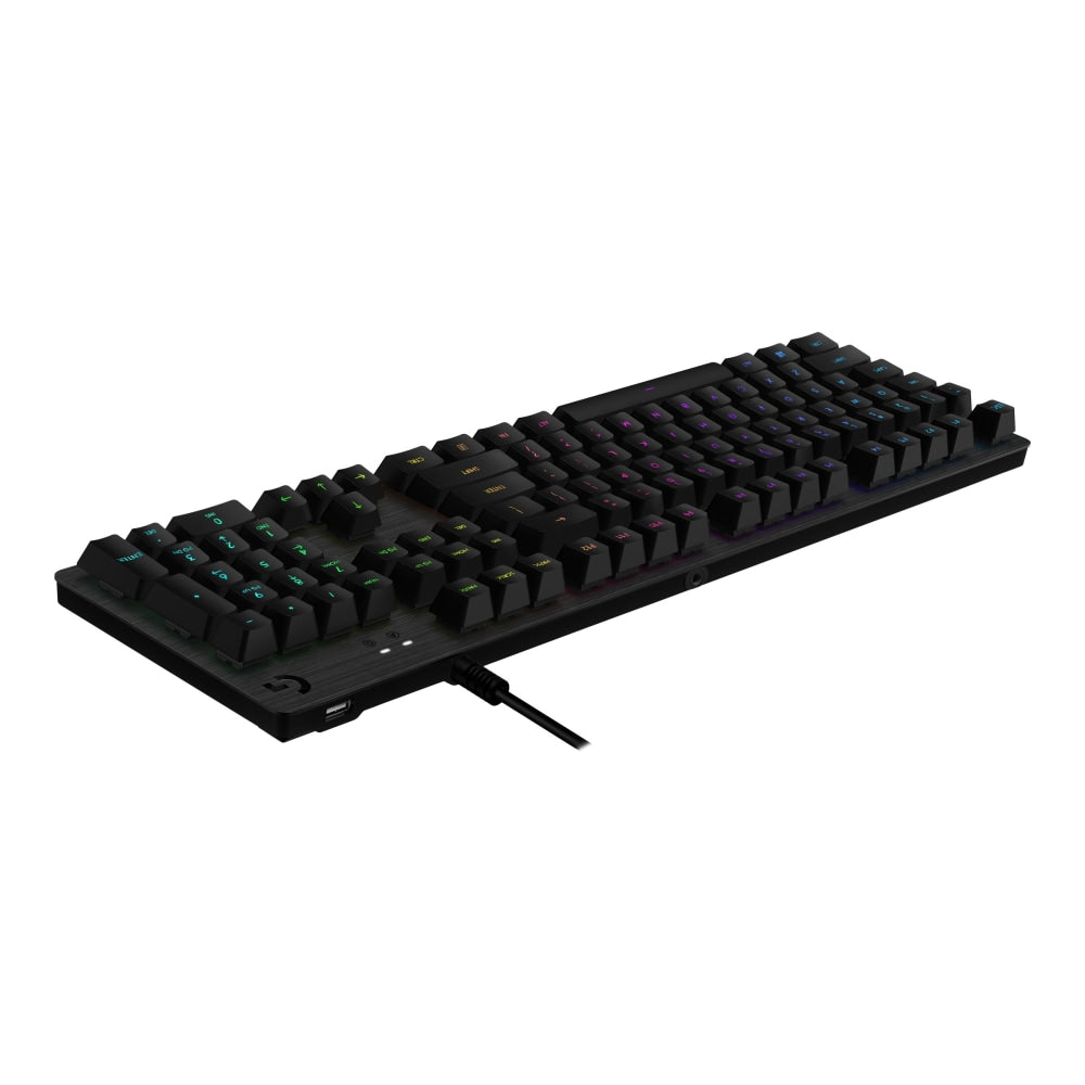 Logitech Gaming G513 - Keyboard - backlit - USB - key switch: GX Red Linear - carbon