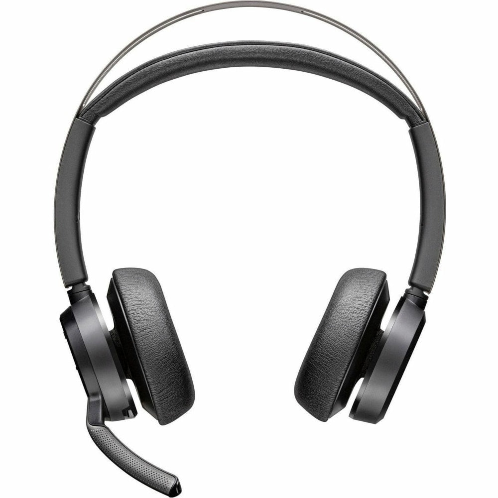 Poly Voyager Focus 2 Microsoft Teams Certified USB-C Headset - Siri, Google Assistant - Stereo - USB Type C, Micro USB - Wired/Wireless - Bluetooth - 164 ft - 20 Hz - 20 kHz - On-ear, Over-the-head - Binaural - Ear-cup - 4.92 ft Cable