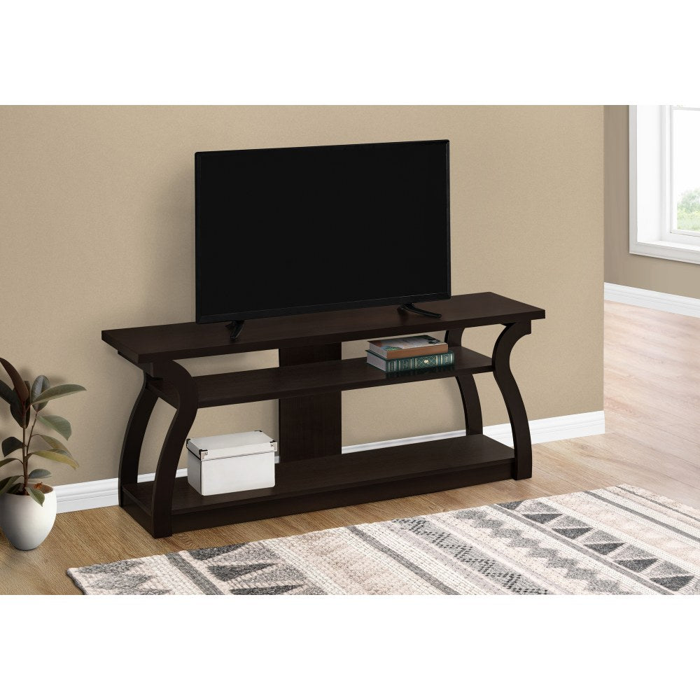 Monarch Specialties Mullen TV Stand For 58in TVs, Espresso