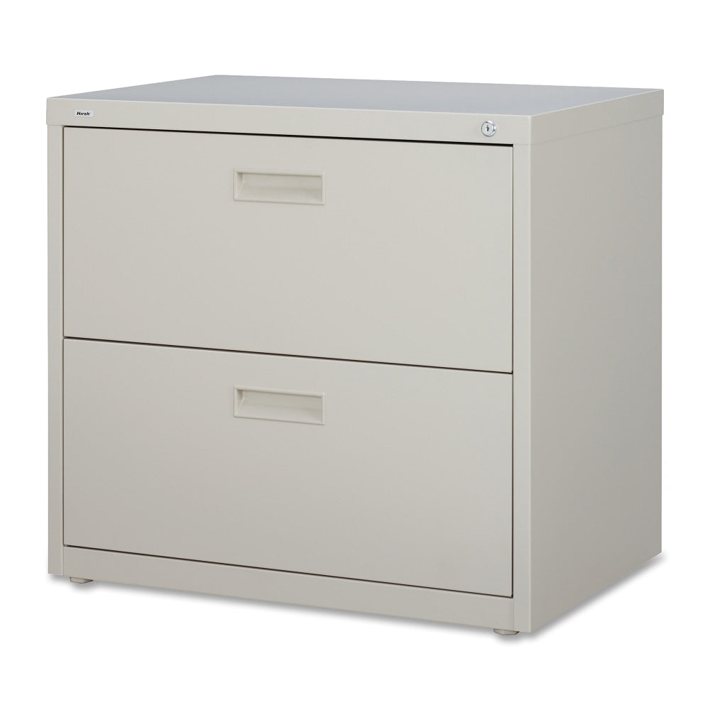 Lorell 30inW x 18-5/8inD Lateral 2-Drawer File Cabinet, Putty