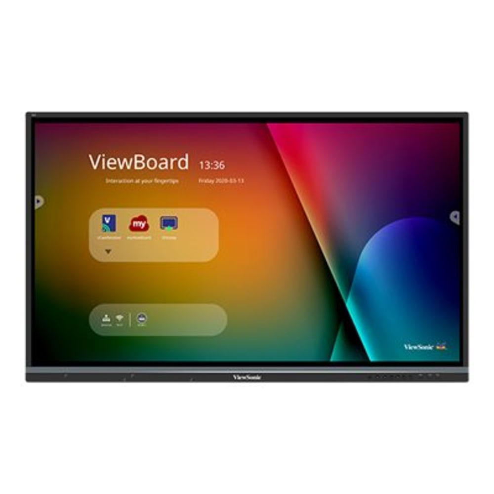 Viewsonic IFP6550 65in 2160p 4K Interactive Display, 20-Point Touch, VGA, HDMI - 65in LCD - ARM Cortex A53 1.50 GHz - 2 GB - Infrared