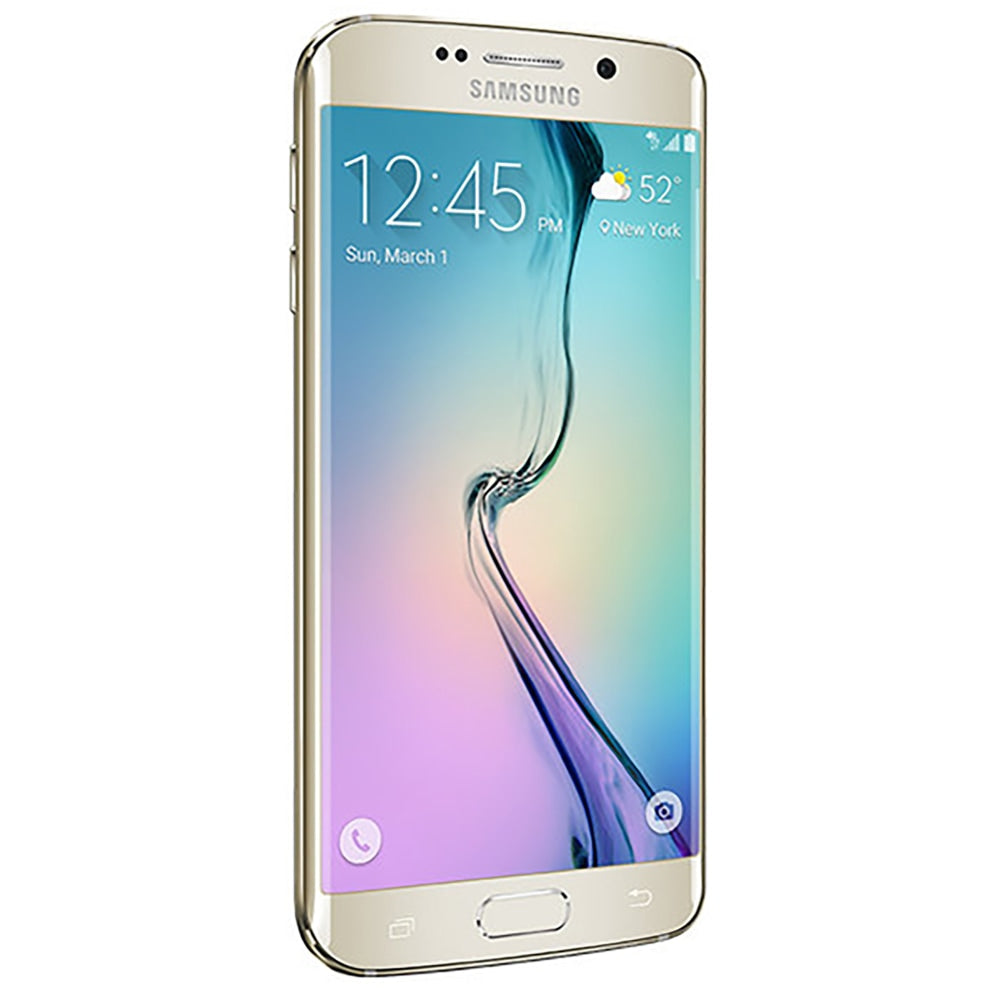 Samsung Galaxy S6 Edge G925T Cell Phone, Gold Platinum, PSN101057