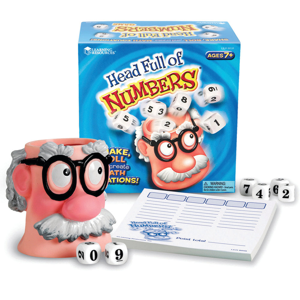 Learning Resources Head Full of Numbers Math Game, Grades 2-12