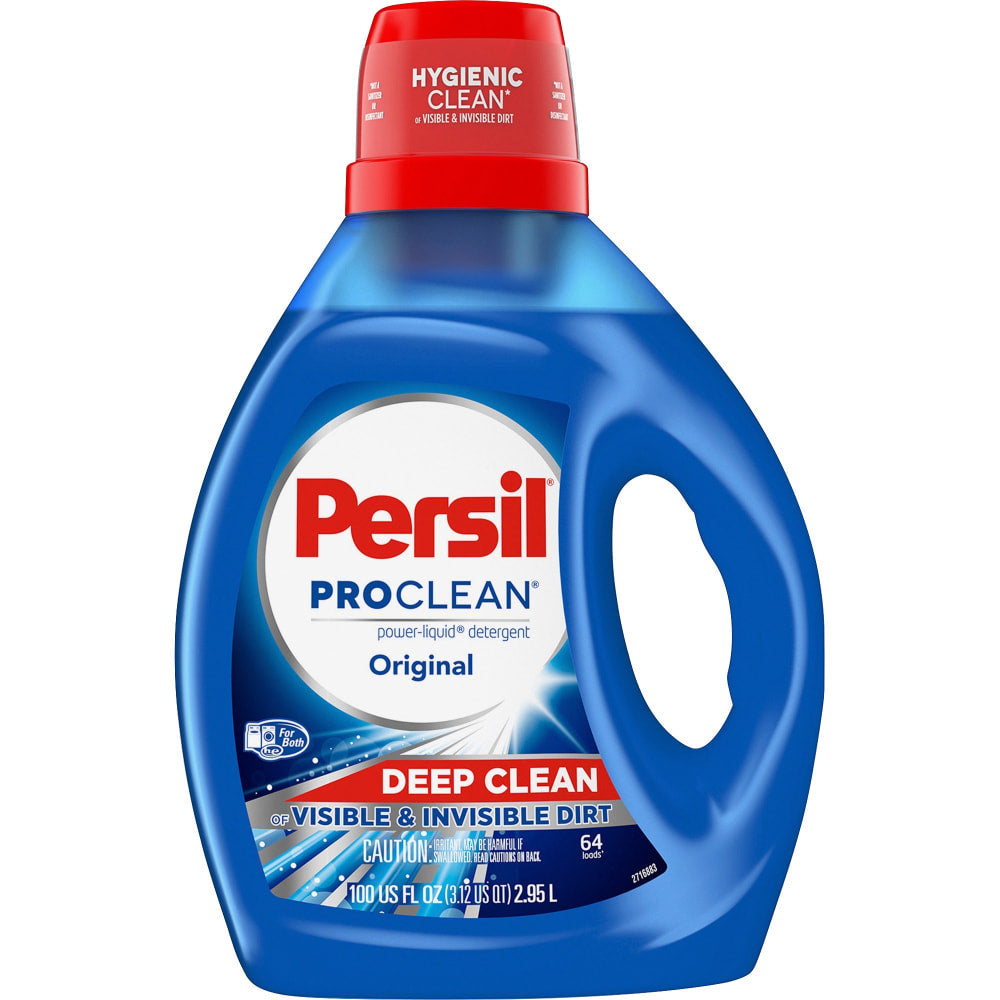 Persil ProClean Power-Liquid Detergent - 100 fl oz (3.1 quart) - Original ScentBottle - 4 / Carton - Blue