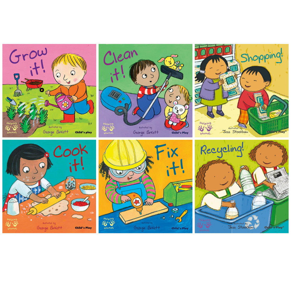 Childs Play Books Helping Hands Board Books 6-Book Set