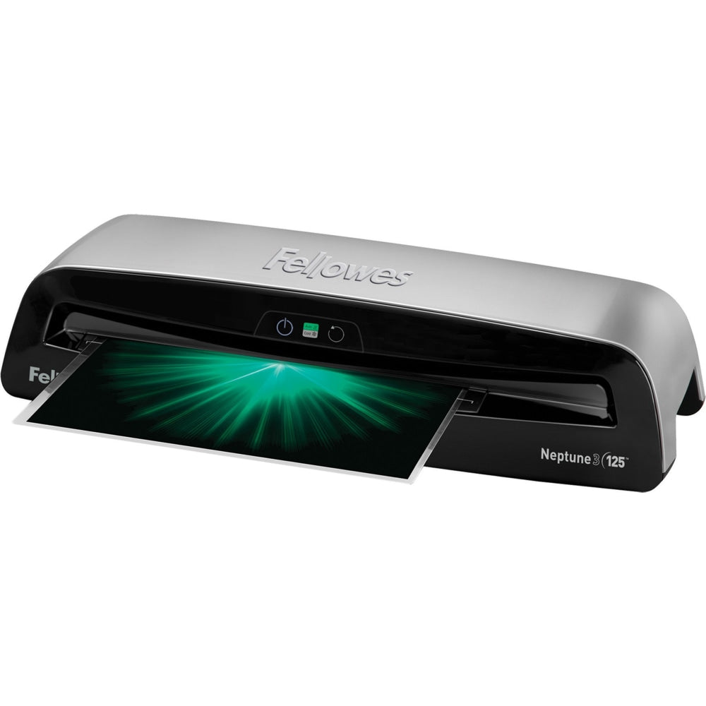 Fellowes Neptune3  Thermal 125 12.5in Laminator With Combo Kit, 12.5in Wide, Black/Silver