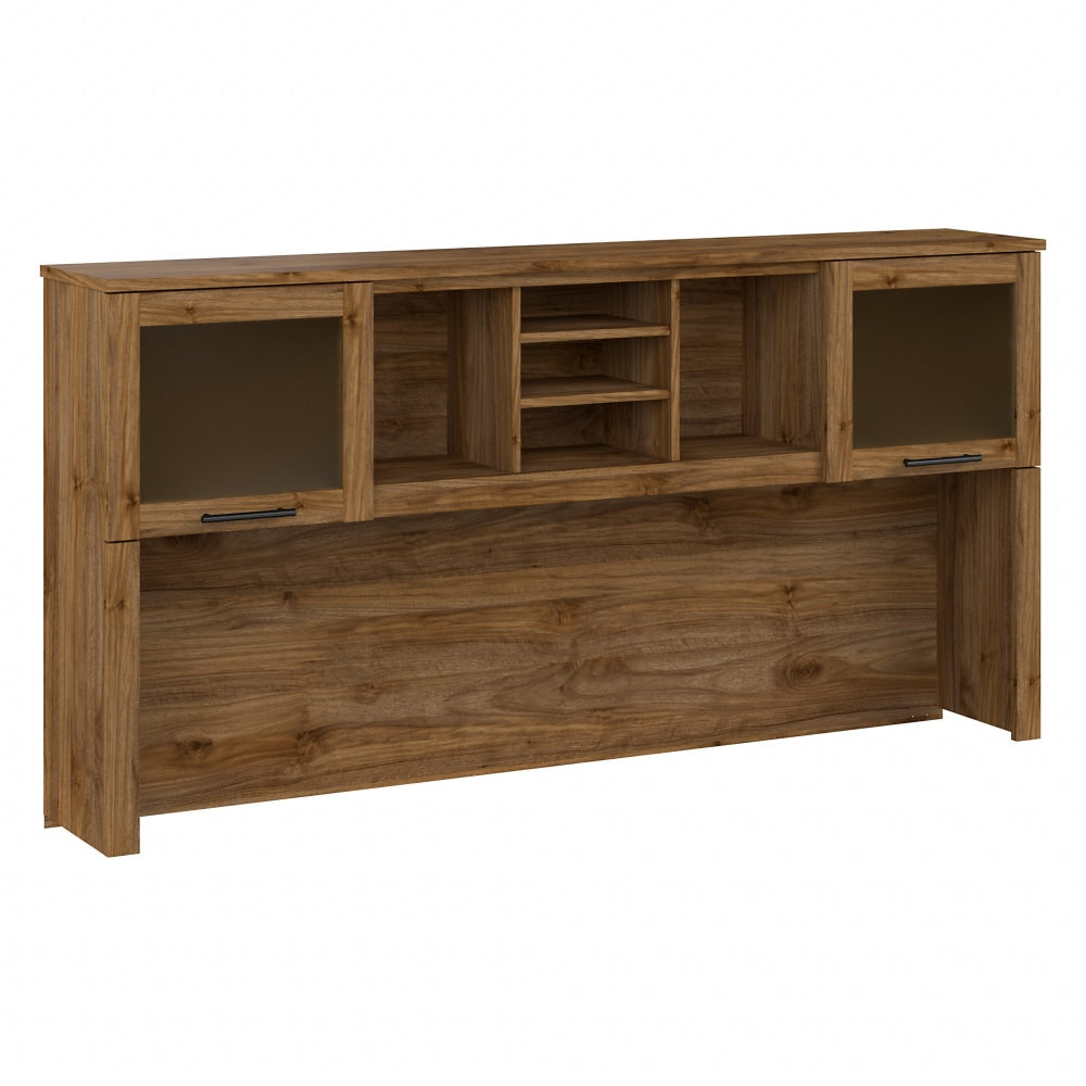 Bush Furniture Somerset 72inW Desk Hutch, Fresh Walnut, Standard Delivery