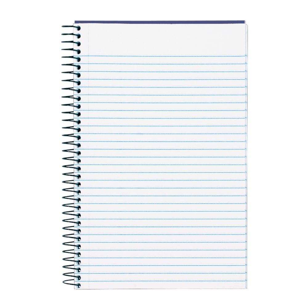 TOPS Classified Colors Business Notebook, 5 1/2in x 8 1/2in, 1 Subject, Narrow Ruled, 100 Sheets, Indigo Blue Cover