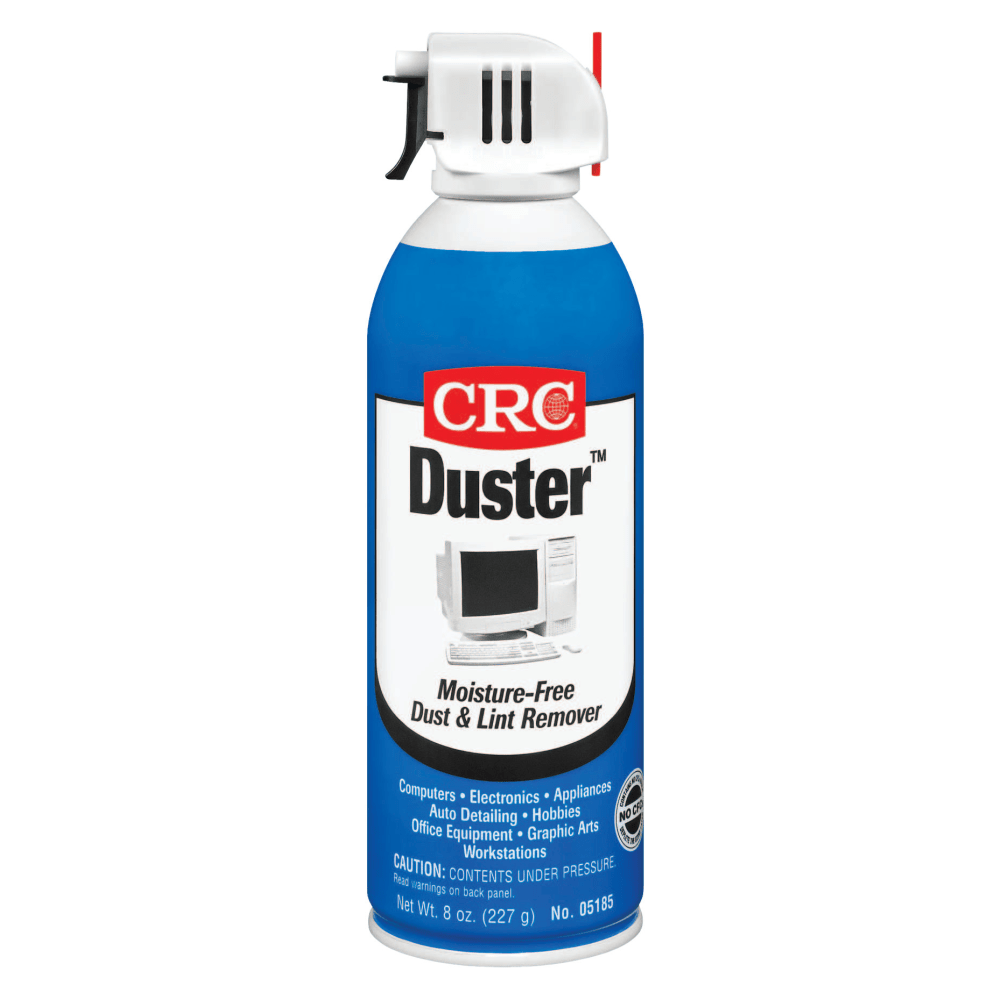 CRC Duster Moisture-Free Dust And Lint Remover, 8 Oz Can, Box Of 12