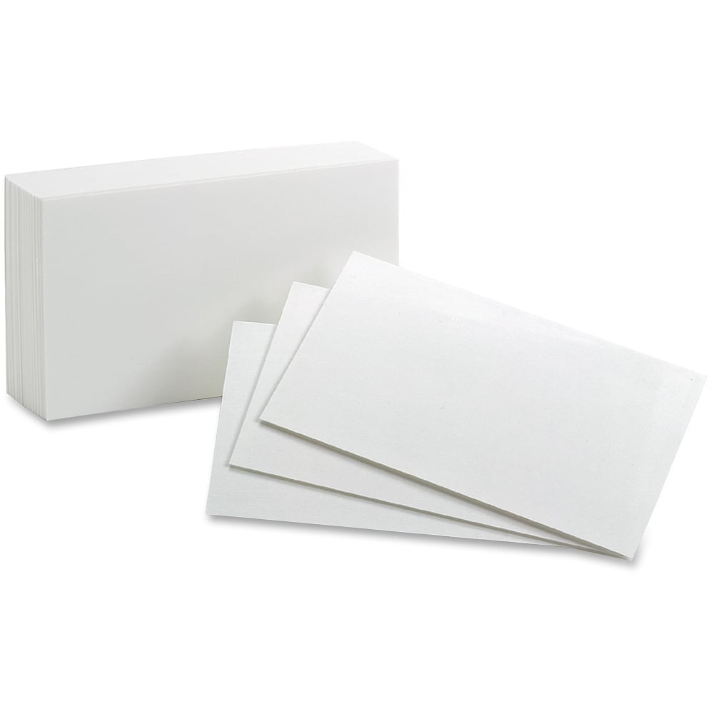 Oxford Index Cards, Blank, 3in x 5in, White, Pack Of 100