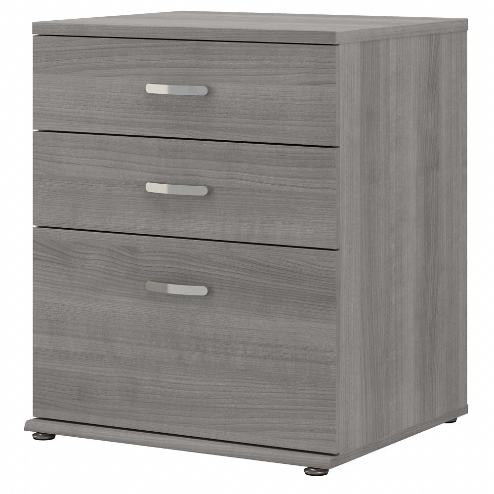 Bush Business Furniture Universal Floor Storage Cabinet With Drawers, Platinum Gray, Standard Delivery