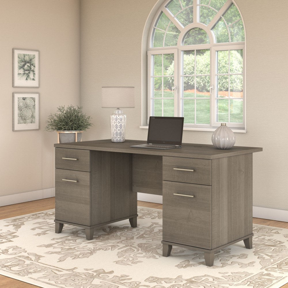 Bush Furniture Somerset 60inW Office Computer Desk, Ash Gray, Standard Delivery