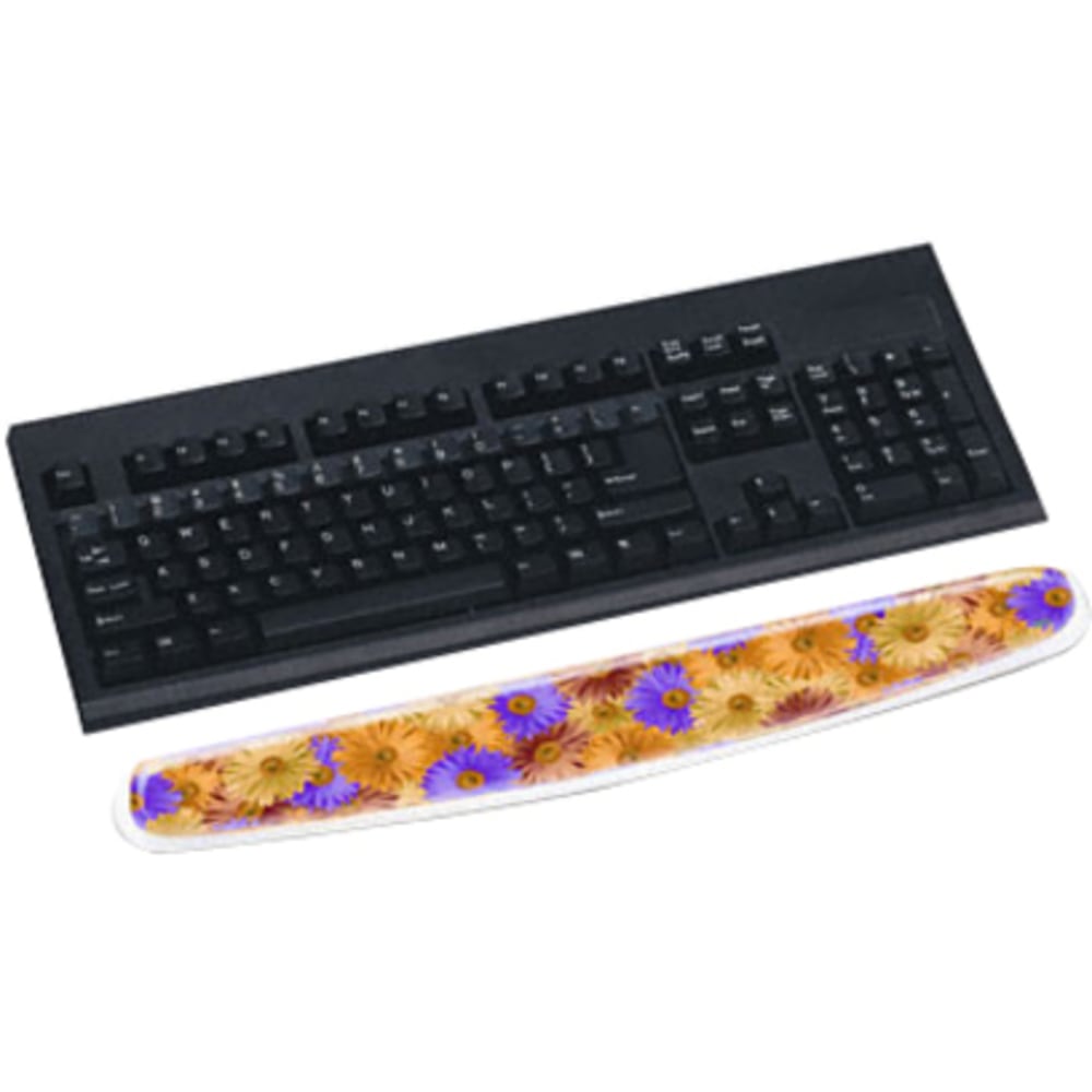 3M Gel Wrist Rest For Keyboards, Daisy Design