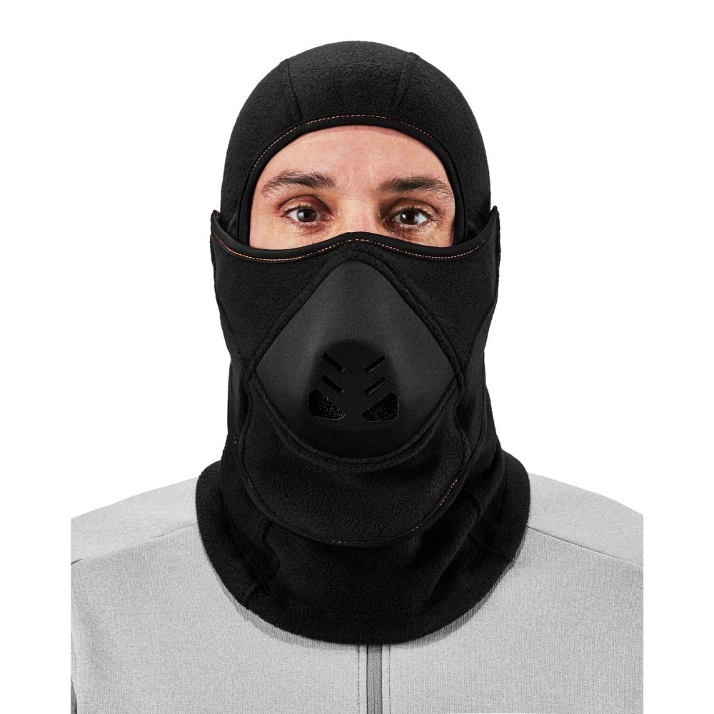 Ergodyne N-Ferno 6970 Extreme Balaclava Face Mask With Hot Rox, One Size, Black