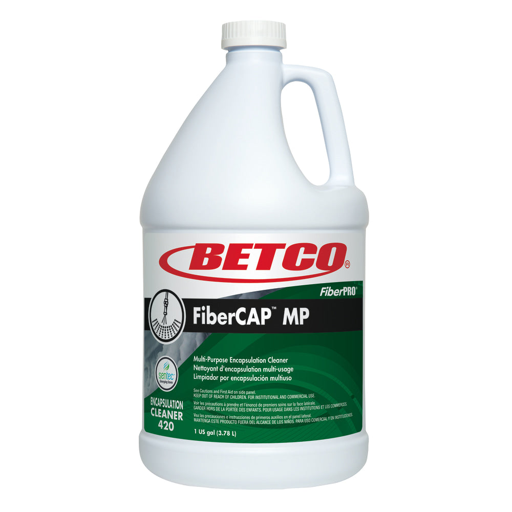 Betco FiberCAP MP Carpet Cleaner, 128 Oz Bottle, Case Of 4