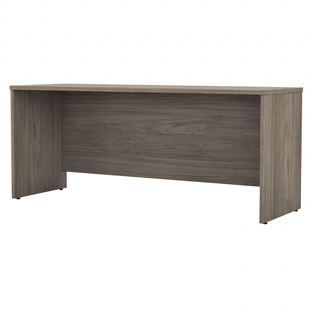 Bush Business Furniture Studio C 72inW Credenza Computer Desk, Modern Hickory, Standard Delivery