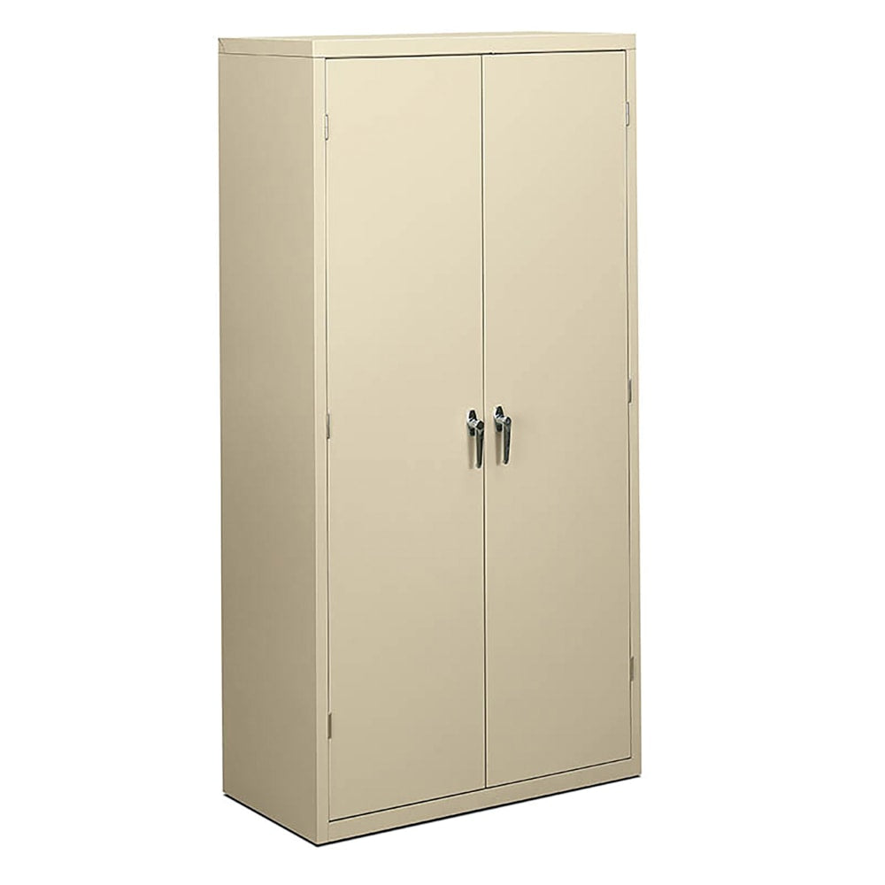 HON Brigade Storage Cabinet, Fully Assembled, 72in H x 36in W x 18 1/4inD, Putty