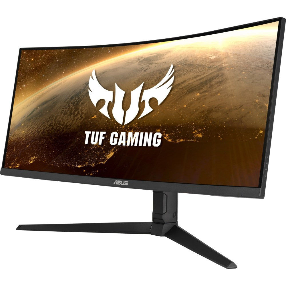 TUF VG34VQL1B 34in WQHD Curved Screen LED Gaming LCD Monitor - 21:9 - Black - 34in Class - Vertical Alignment (VA) - 3440 x 1440 - 16.7 Million Colors - FreeSync Premium - 550 Nit Peak (HDR Mode), 550 Nit Typical - 1 ms MPRT