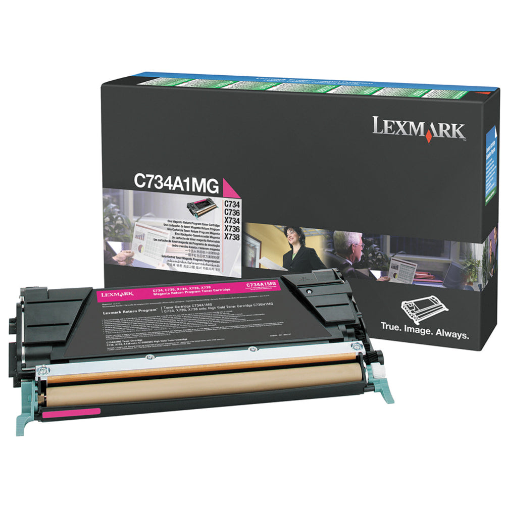 Lexmark C734A1MG Magenta Return Toner Cartridge