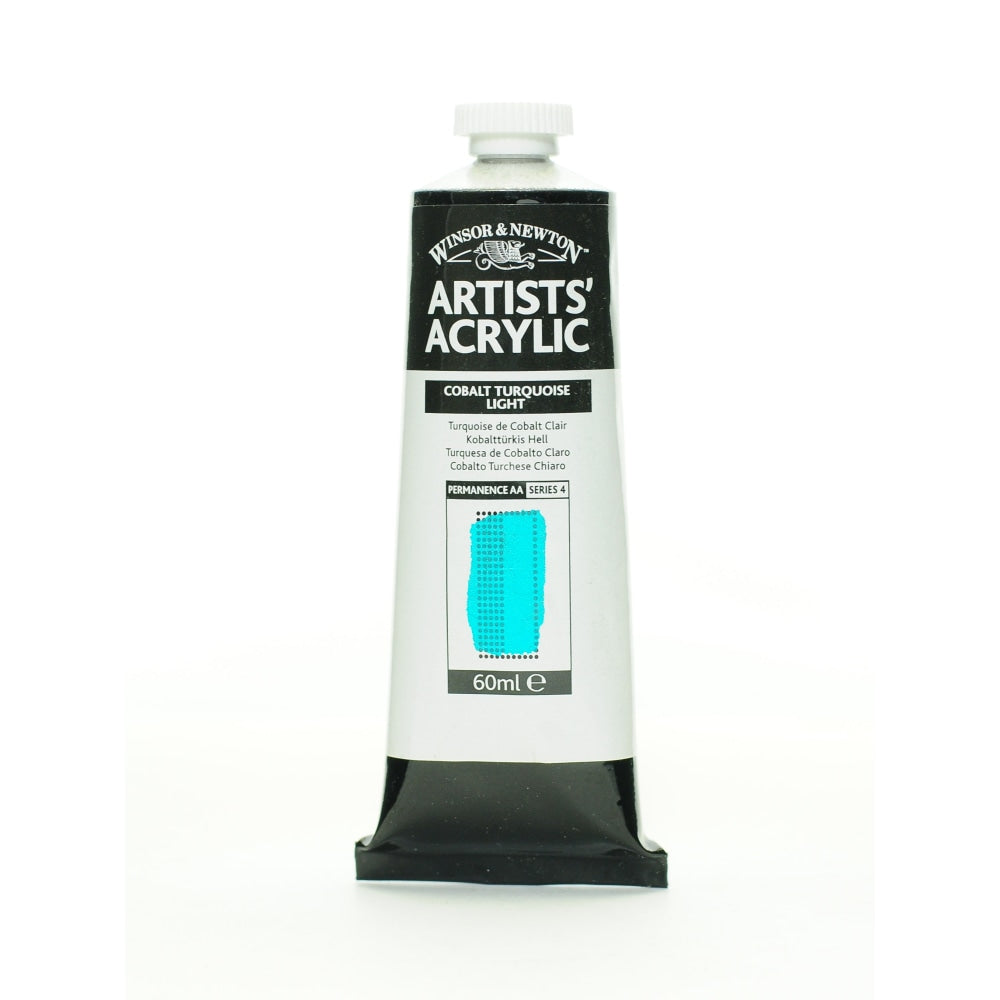 Winsor & Newton Professional Acrylic Colors, 60 mL, Cobalt Turquoise Light, 191