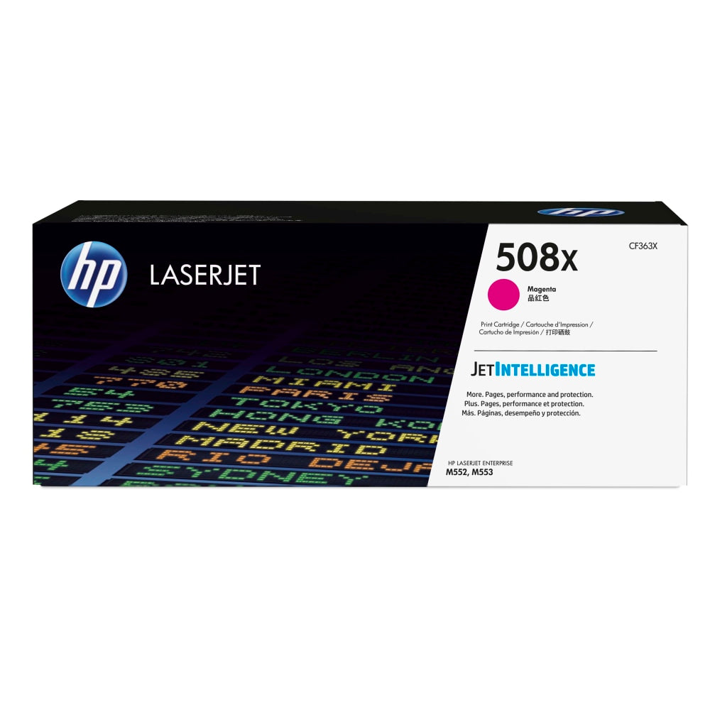 HP 508X Magenta High Yield Toner Cartridge, CF363X