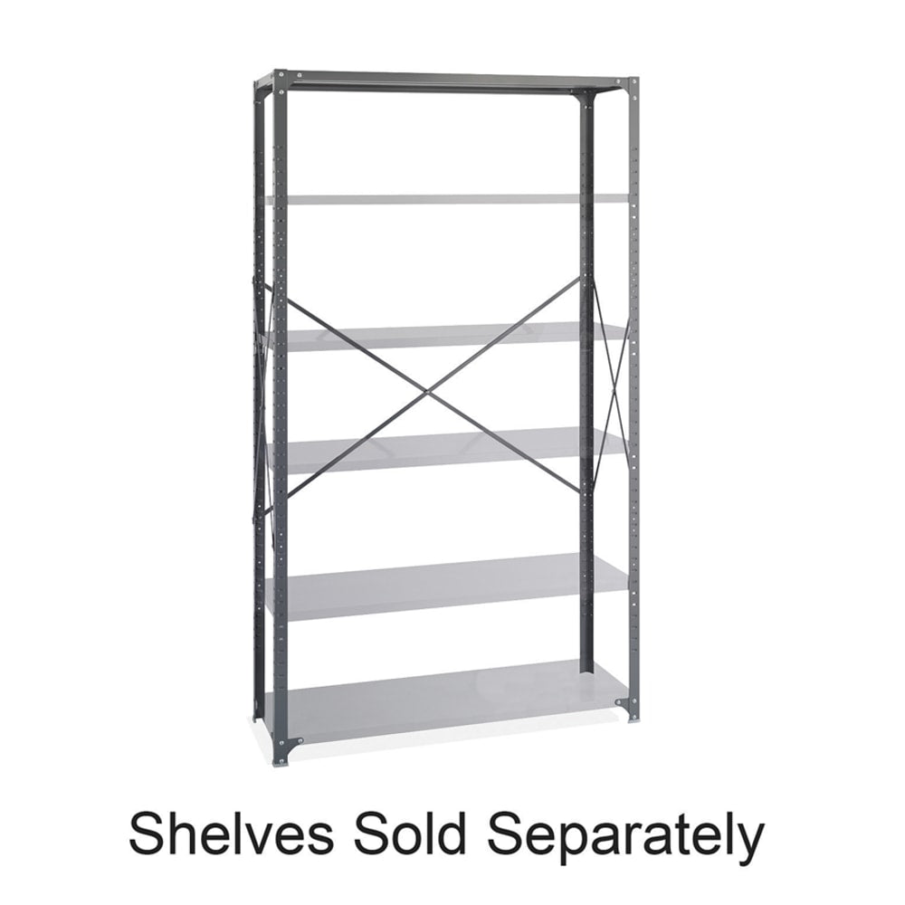 Safco Industrial Steel Shelving Post Pack, Gray