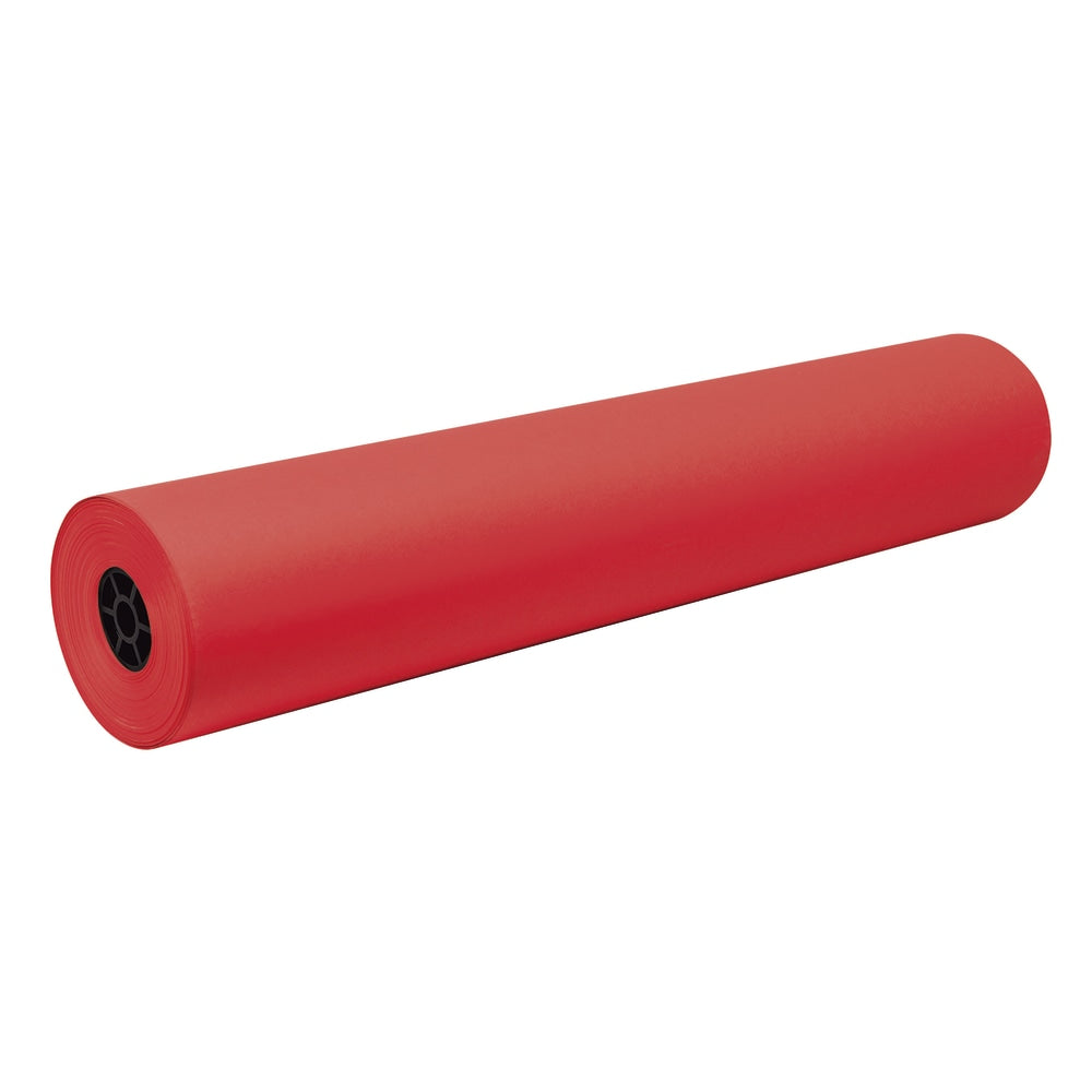 Pacon Decorol Flame-Retardant Paper Roll, 36in x 1000ft, Festive Red