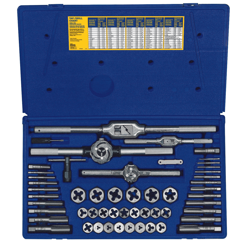 IRWIN Metric Tap and Hex Die Set, 41 Pieces